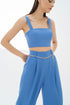 INDIGO CROP TOP - Barrus London